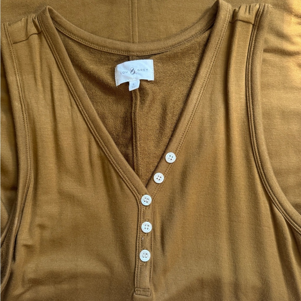Women's Tan Sleeveless Knit Maxi Dress